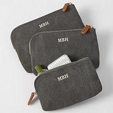 Canvas & Suede Travel Set